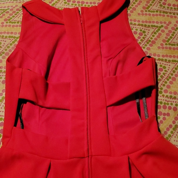 B Smart Red mini dress A line - Picture 4 of 5